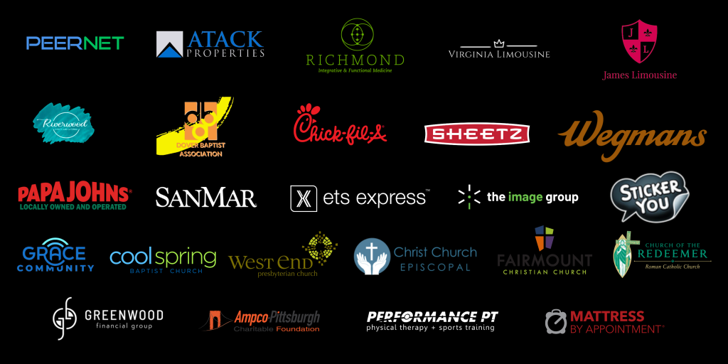 Thank you to our Night to Shine RVA sponsors — a wall of partner logos